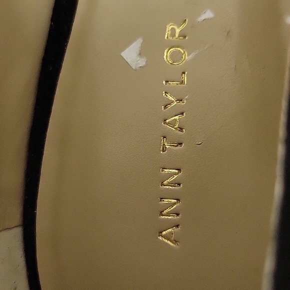 Ann Taylor, women's tweed 1" heel pumps sz 7, leather soles - Picture 5 of 5